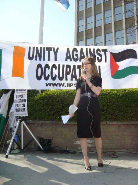 Freda Hughes speaks on behalf of the IPSC