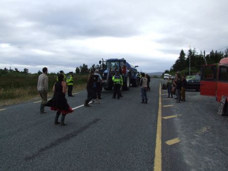 Click on image to see full-sized version Dancing in the road