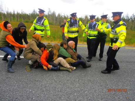 Click on image to see full-sized version the sit-down blockade