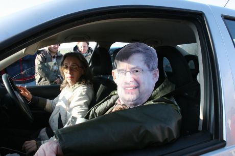 Maura and 'friend'.  Michael Gallagher 2009