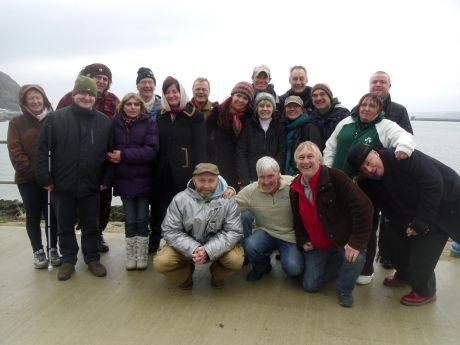 Saying farewell to the Irish visitors on Sunday