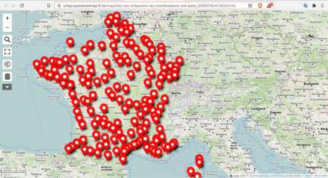 France:Over 175 protest planned for world freedom day - Sat July 24th