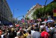 Section of the huge crowd on the M5 Movement demonstration June 19th
