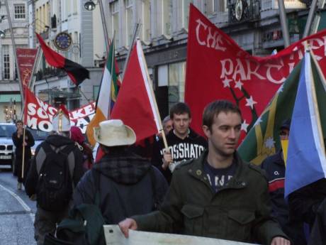 The May Day march on Patrick St.