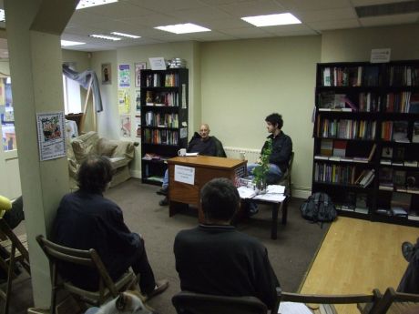 Éamon MacGabhann of the IWU at Solidarity Books