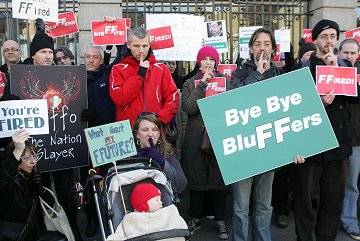 “Your’re FFired” - 'Silent' protesters demand FF step down