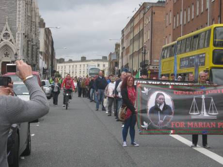 Click on image to see full-sized version Section of the march at the beginning, Frederick St. and Parnell Square.